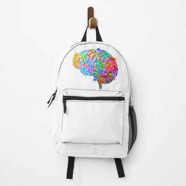 Item preview, Human Brain Anatomy : Colorful anatomical Brain in Watercolor and ink canva designed and sold by HA  Design.