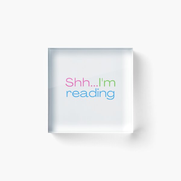 Item preview, Shh... I'm Reading. Pink designed and sold by A Fabulous Production.