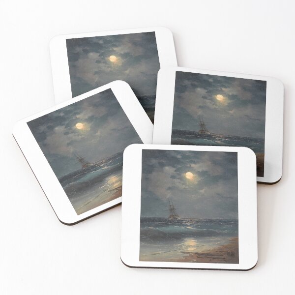 Item preview, Ship by Moonlight Ivan -  Ivan Konstantinovich Aivazovsky  designed and sold by TeeARTHY.