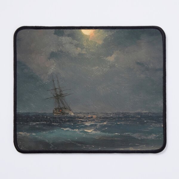 Item preview, Ship by Moonlight Ivan -  Ivan Konstantinovich Aivazovsky  designed and sold by TeeARTHY.