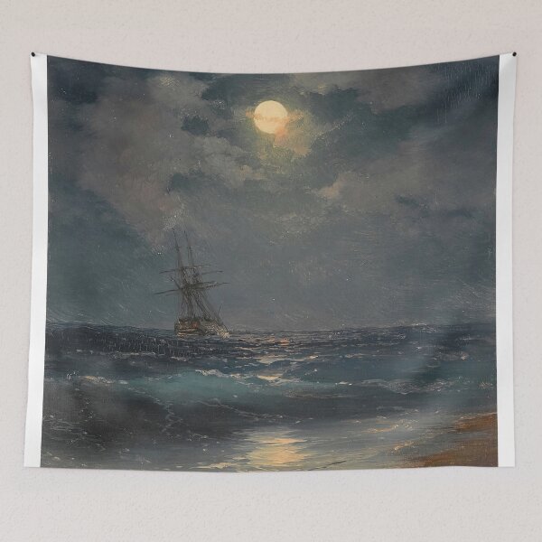 Item preview, Ship by Moonlight Ivan -  Ivan Konstantinovich Aivazovsky  designed and sold by TeeARTHY.