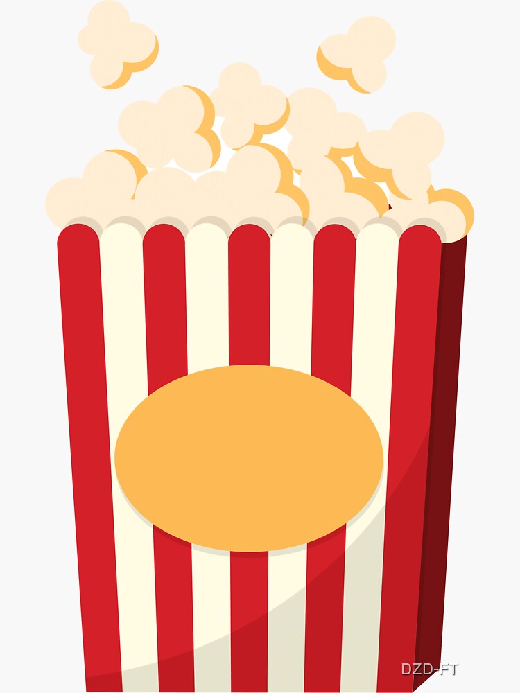 "best popcorn time for popcorn lovers" Sticker for Sale by DZDFT
