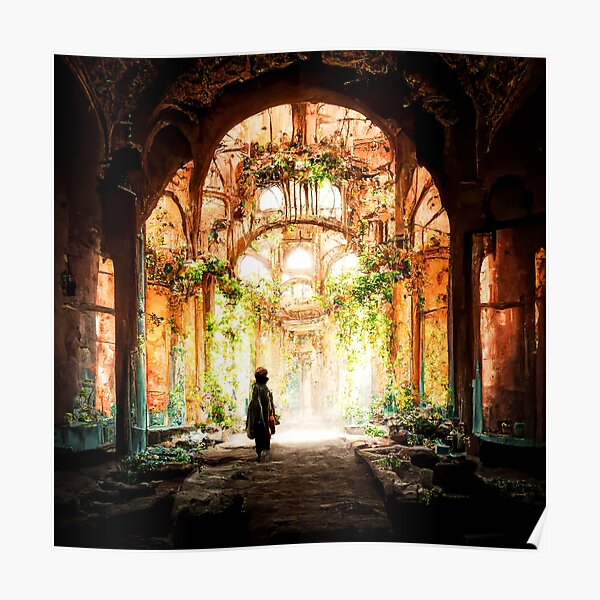 walking the ruins Poster