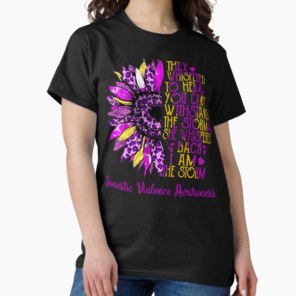 Item preview, I Am The Storm Sunflower Leopard Domestic Violence Awareness designed and sold by rechardtee.