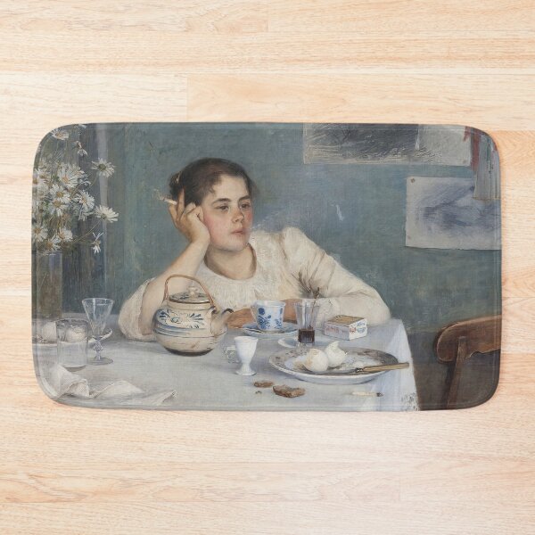 Artikelvorschau, Woman at Breakfast Table Vintage Wall Art entworfen und verkauft von vintagevivian.