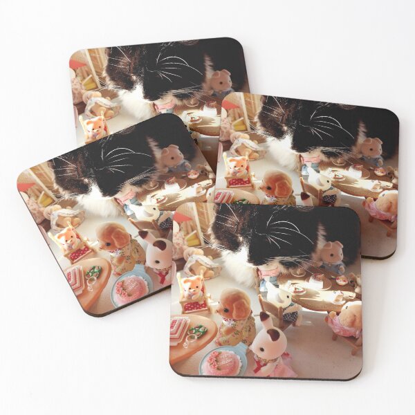 Item preview, Kitty Comes for High Tea designed and sold by theimprinted7.