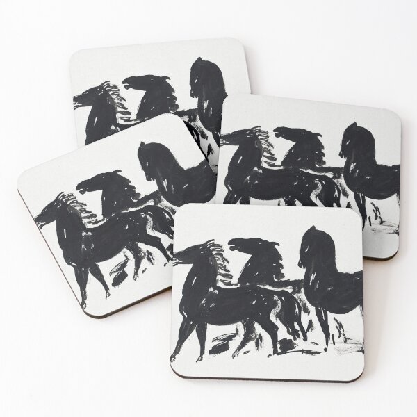 Item preview, Three Horse Vintage Sketch Art designed and sold by vintagevivian.