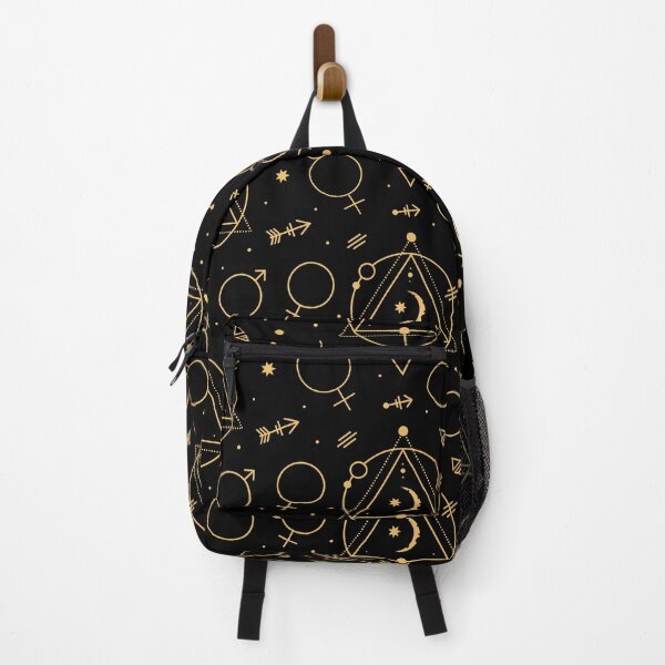 Item preview, Celestial Astrological Black and Golden Seamless Pattern designed and sold by silviaol.