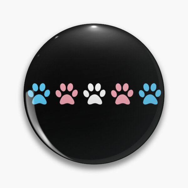 Item preview, Subtle Trans Pride Paw Prints designed and sold by ZhetWai.