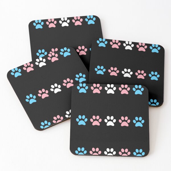 Item preview, Subtle Trans Pride Paw Prints designed and sold by ZhetWai.