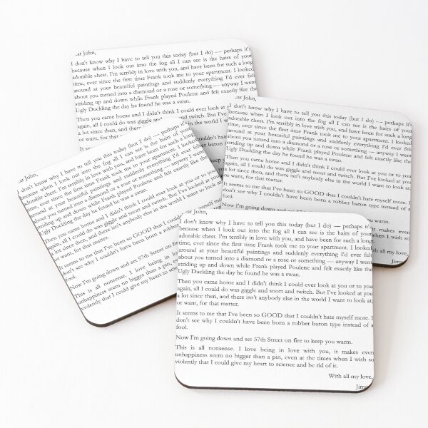 Item preview, james schuyler's letter to john button designed and sold by poetsdotorg.