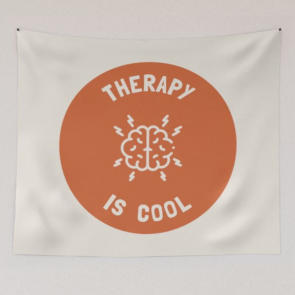 Item preview, Therapy Is Cool - Mental Health Awareness designed and sold by Picket Club.