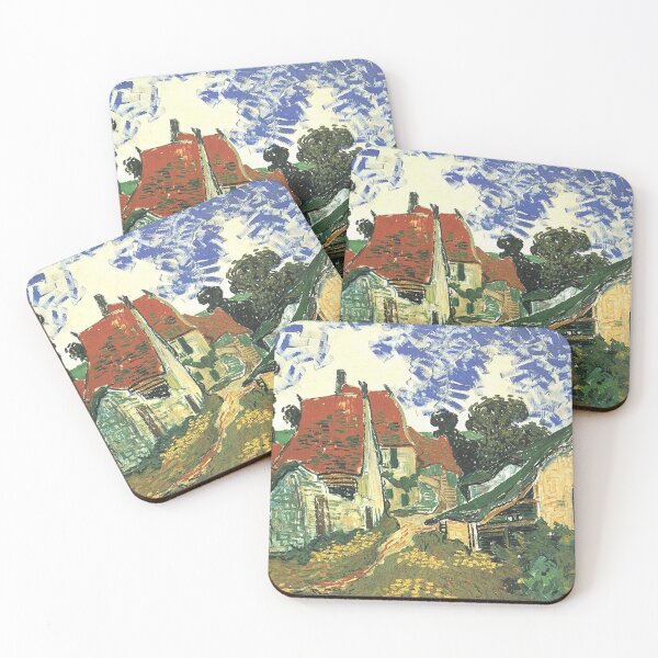 Item preview, Villages Street in Auvers Impression fine art by Vincent van Gogh.  designed and sold by naturematters.