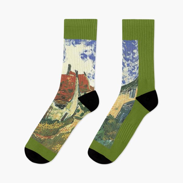 Item preview, Villages Street in Auvers Impression fine art by Vincent van Gogh.  designed and sold by naturematters.