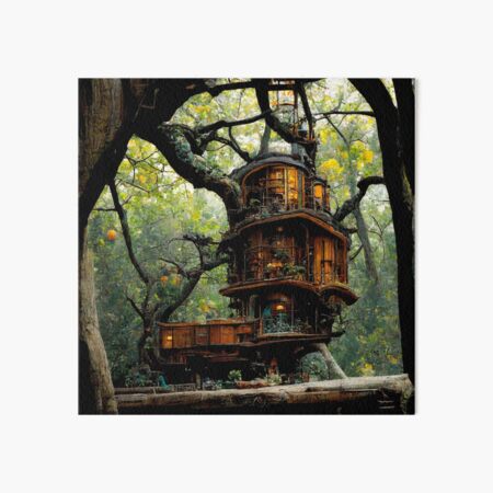 Item preview, Forest Theme Tree House Midjourney  designed and sold by AICustomArt ⭐⭐⭐⭐⭐.