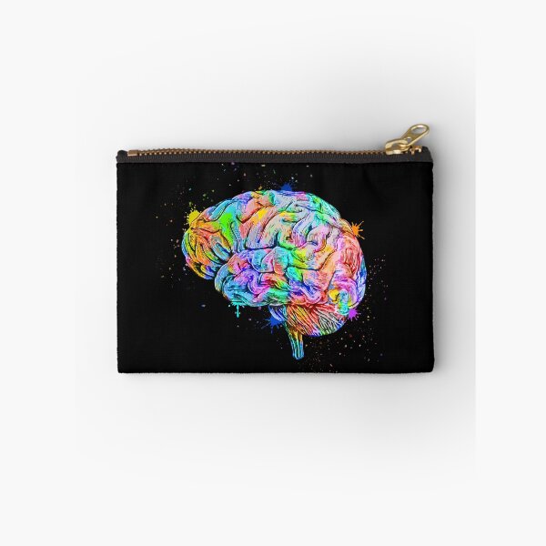 Item preview,  Human Brain Anatomy : Colorful anatomical Brain in Watercolor and ink canva designed and sold by HA  Design.