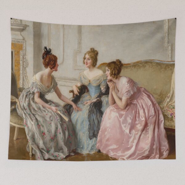 Item preview, Gossiping Girls, Victorian Women Vintage Wall Art designed and sold by vintagevivian.