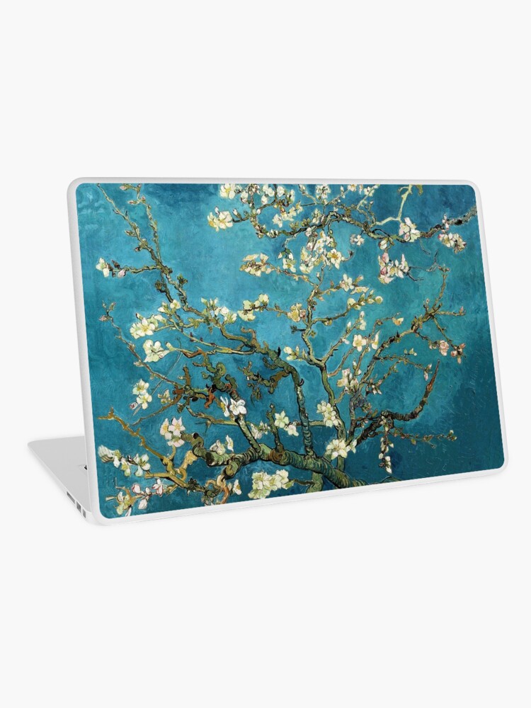 Aperçu 1 sur 2. Skin adhésive d'ordinateur avec l'œuvre Amandier en fleurs, art célèbre de Vincent van Gogh. créée et vendue par naturematters.