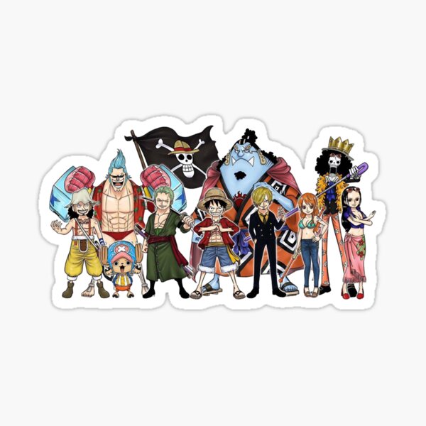 "One Piece Straw Hat Pirates" Sticker for Sale by Elizabeth5685 Redbubble