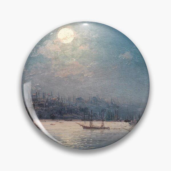 Item preview, A View of the Bosporus with the Hagia Sophia and the Maiden’s Tower in the Moonlight -  Ivan Konstantinovich Aivazovsky  designed and sold by TeeARTHY.