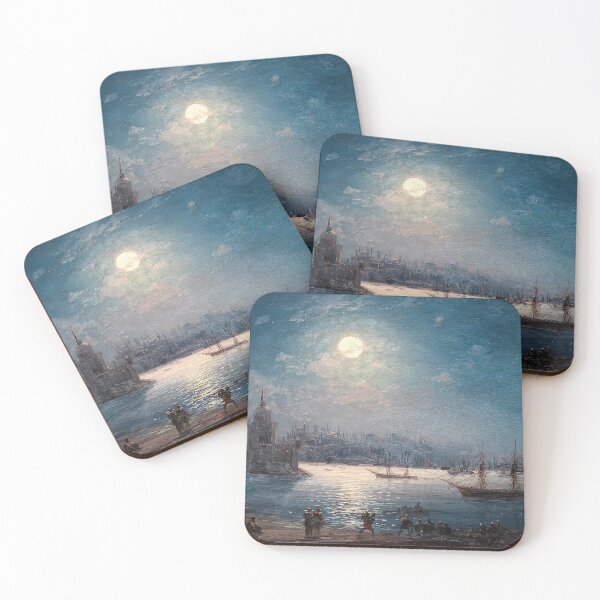 Item preview, A View of the Bosporus with the Hagia Sophia and the Maiden’s Tower in the Moonlight -  Ivan Konstantinovich Aivazovsky  designed and sold by TeeARTHY.