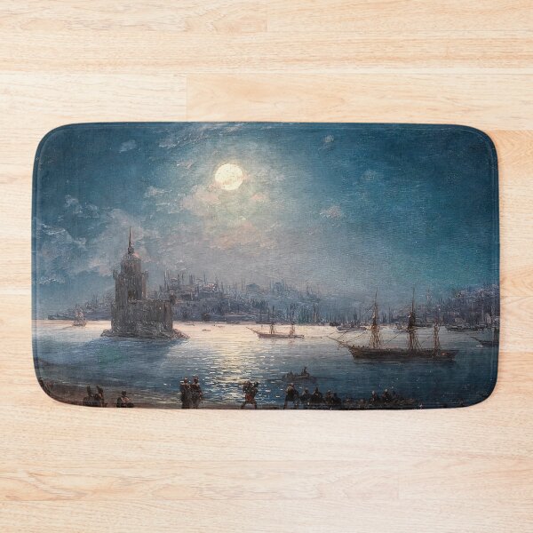 Item preview, A View of the Bosporus with the Hagia Sophia and the Maiden’s Tower in the Moonlight -  Ivan Konstantinovich Aivazovsky  designed and sold by TeeARTHY.