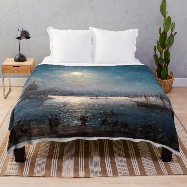 Item preview, A View of the Bosporus with the Hagia Sophia and the Maiden’s Tower in the Moonlight -  Ivan Konstantinovich Aivazovsky  designed and sold by TeeARTHY.