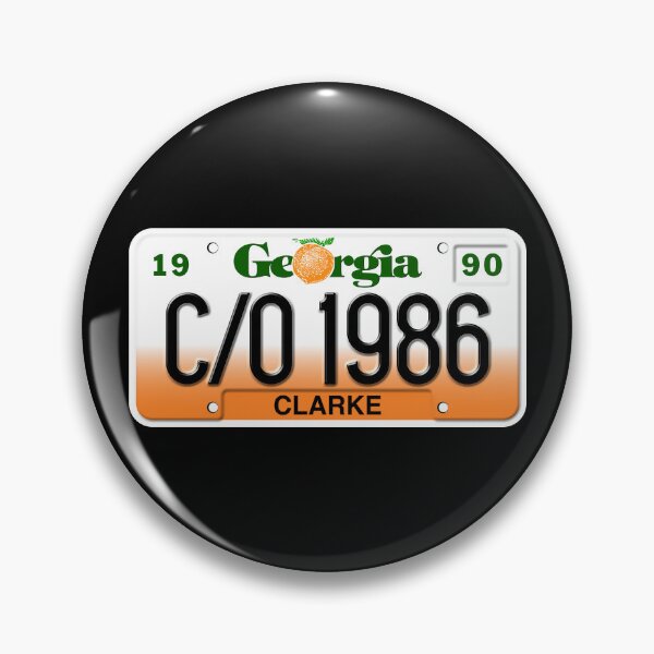 Item preview, Georgia License Plate - C/O 1986 Clarke County front designed and sold by RonTo.