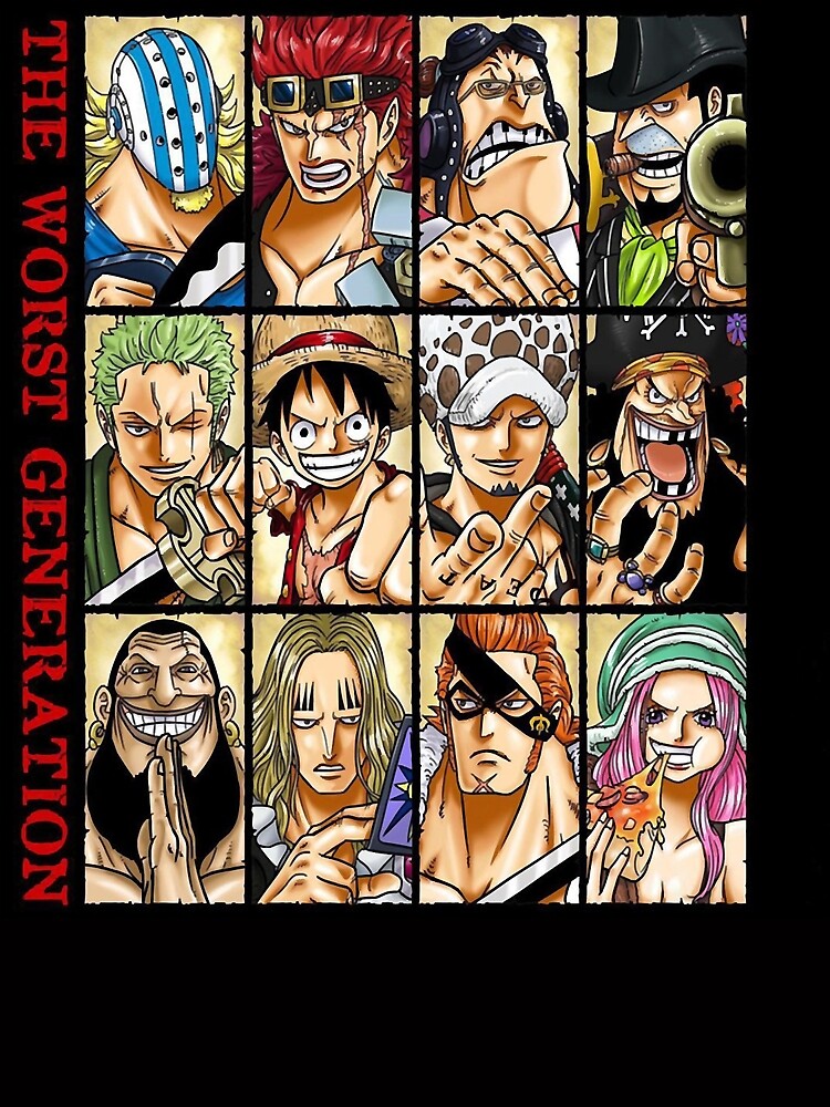 One Piece The Worst Generation Poster For Sale By Elizabeth5685 Redbubble 7531