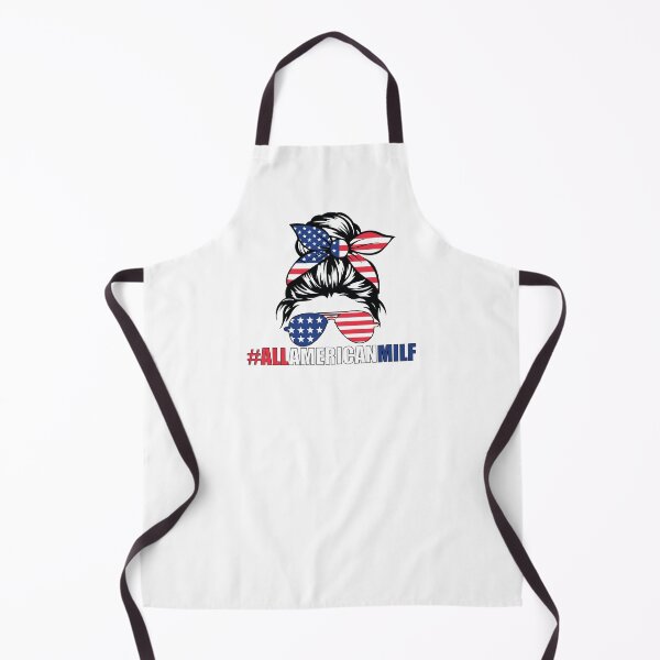 Item preview, All American MILF Patriotic Messy Bun designed and sold by RoguePixel.