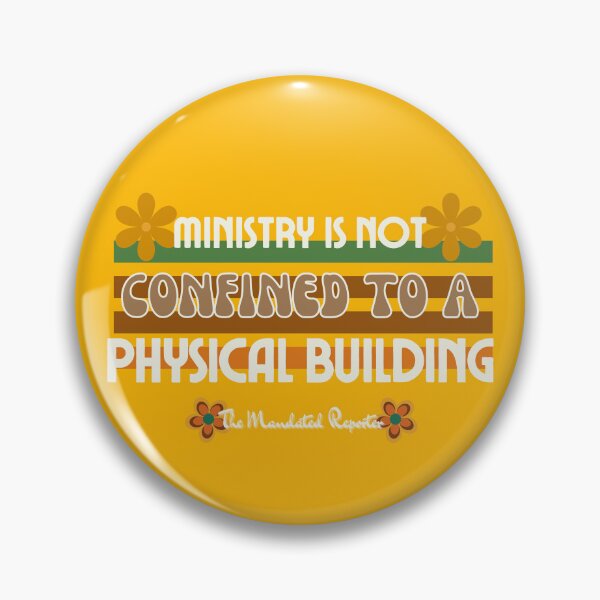 Item preview, Ministry is Not Confined to a Physical Building - Vintage Yellow designed and sold by TheReporter1.
