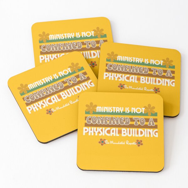 Item preview, Ministry is Not Confined to a Physical Building - Vintage Yellow designed and sold by TheReporter1.
