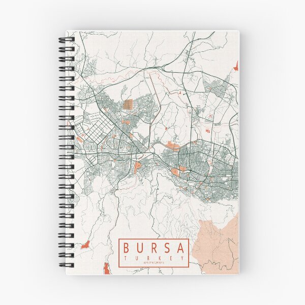 Item preview, Bursa City Map of Turkey - Bohemian designed and sold by deMAP.