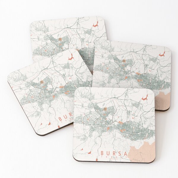 Item preview, Bursa City Map of Turkey - Bohemian designed and sold by deMAP.