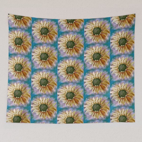 Item preview, Gold Sunflower Against Blue designed and sold by Lois  Bryan.