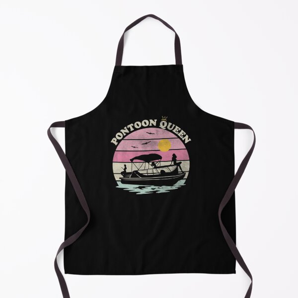 Item preview, Retro Vintage Pontoon Queen Funny Pontoon Boat Premium designed and sold by JimAarts.
