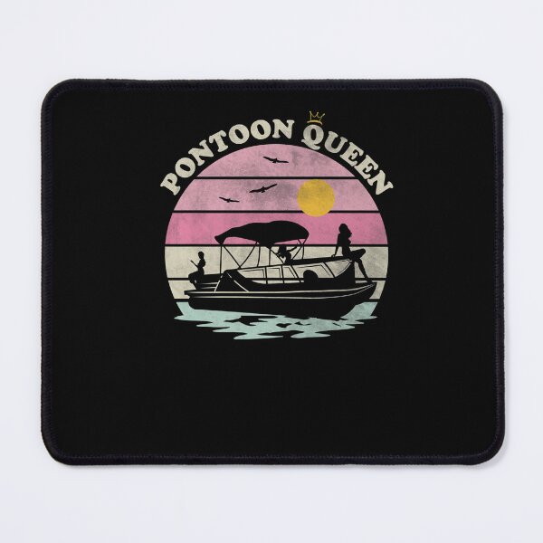 Item preview, Retro Vintage Pontoon Queen Funny Pontoon Boat Premium designed and sold by JimAarts.