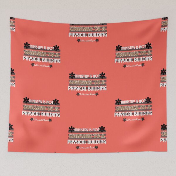 Item preview, Ministry is Not Confined to a Physical Building - Vintage Red designed and sold by TheReporter1.