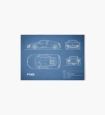 The R8 V10 Blueprint Art Board