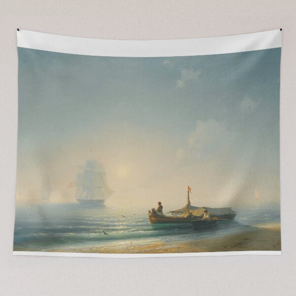 Item preview,  Fishermen At Dawn, Naples -  Ivan Konstantinovich Aivazovsky  designed and sold by TeeARTHY.