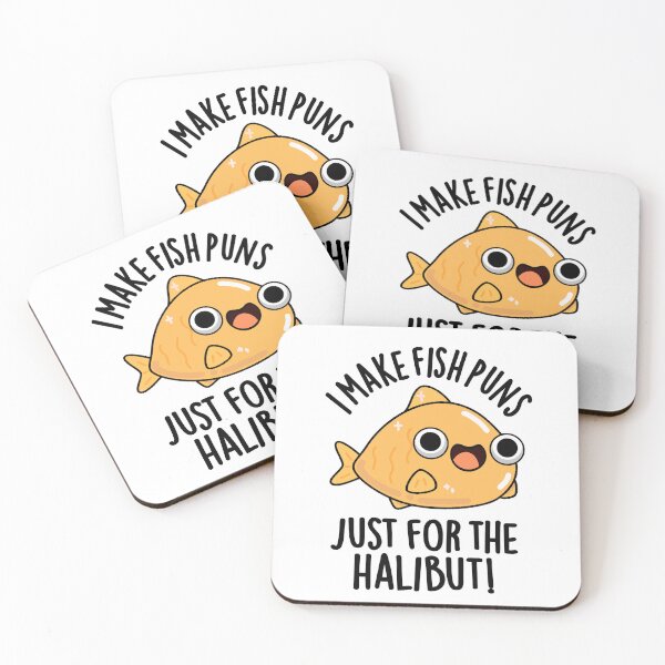Item preview, I Make Fish Puns Just For The Halibut Funny Puns  designed and sold by punnybone.