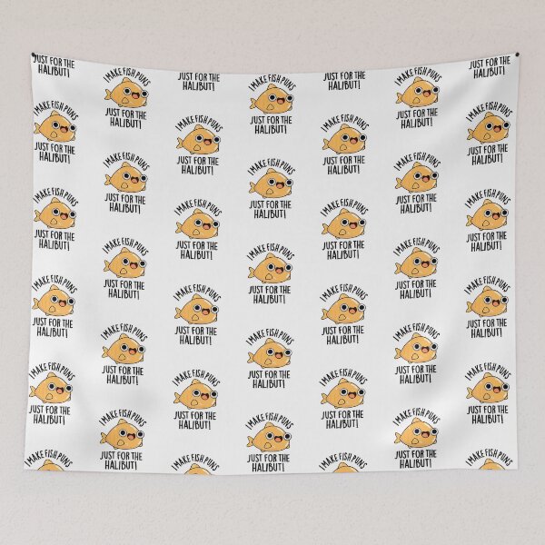 Item preview, I Make Fish Puns Just For The Halibut Funny Puns  designed and sold by punnybone.