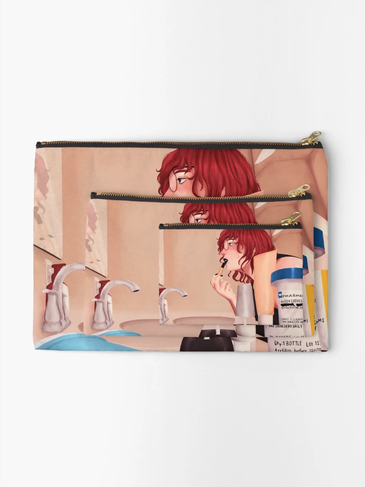 Thumbnail 2 of 4, Zipper Pouch, Morning Routine designed and sold by monocoin.