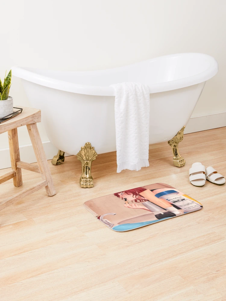 Thumbnail 2 of 6, Bath Mat, Morning Routine designed and sold by monocoin.