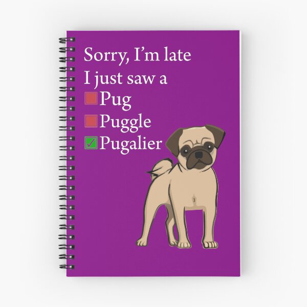 Item preview, I saw a Pugalier. Pug cross apparel and gear designed and sold by Laddish-Designs.