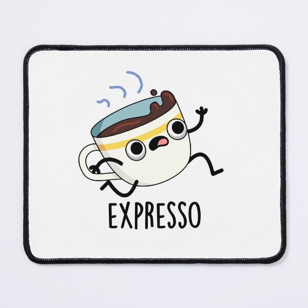 Item preview, Expresso Funny Running Coffee Puns designed and sold by punnybone.