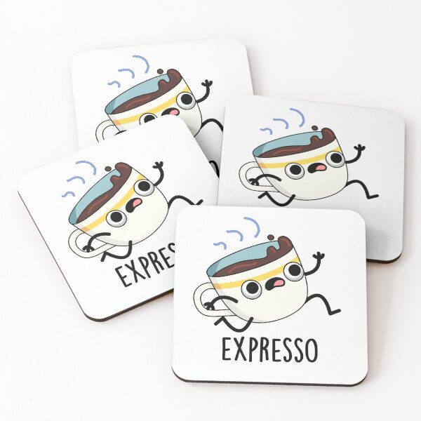 Item preview, Expresso Funny Running Coffee Puns  designed and sold by punnybone.