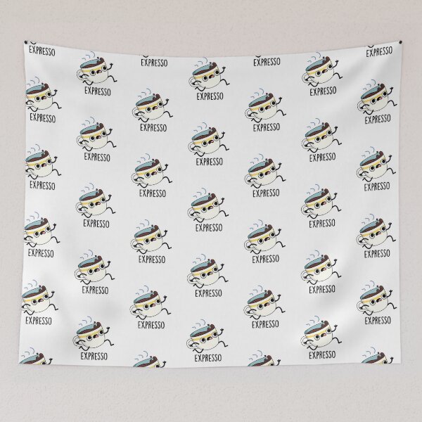 Item preview, Expresso Funny Running Coffee Puns  designed and sold by punnybone.