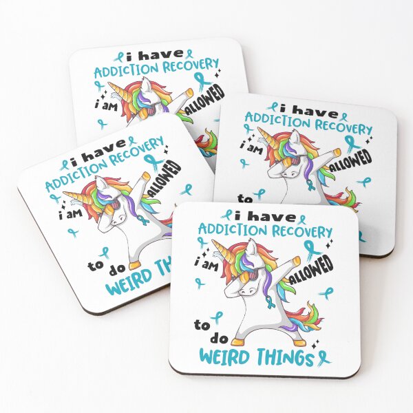 Item preview, Addiction Recovery Awareness Funny I have Addiction Recovery i'm allowed to do Weird Things! designed and sold by JanetShop809.