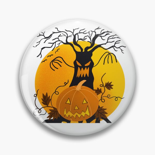 Item preview, Scary Tree with Pumpkin designed and sold by BraveNewDesigns.